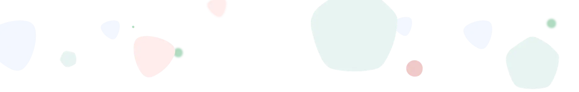 淡いピンクやブルーの図形をあしらった装飾背景