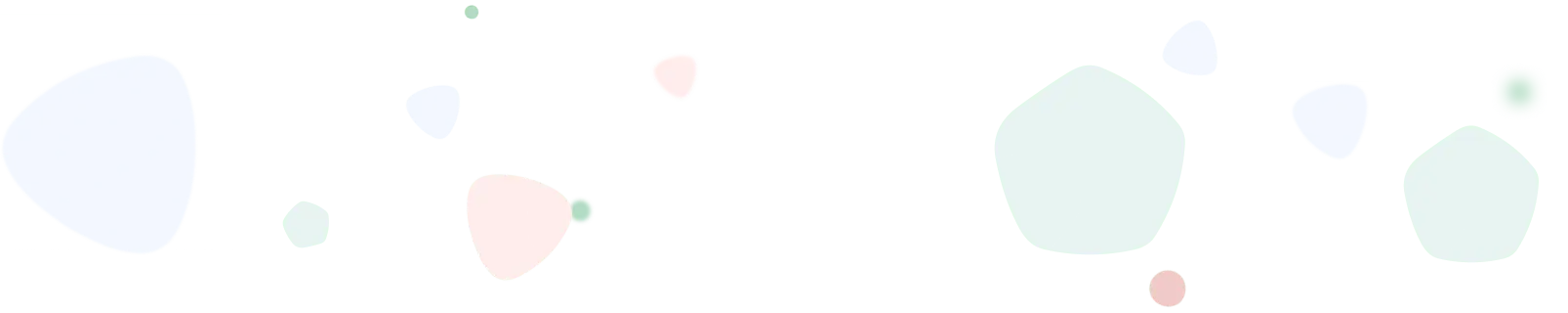 淡いピンクやブルーの図形をあしらった装飾背景