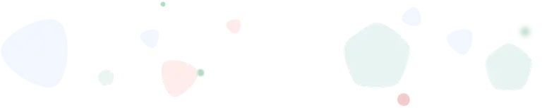 淡いピンクやブルーの図形をあしらった装飾背景